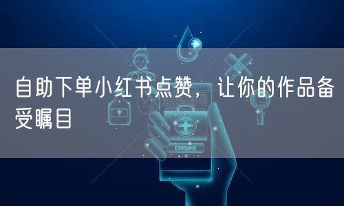 自助下单小红书点赞，让你的作品备受瞩目