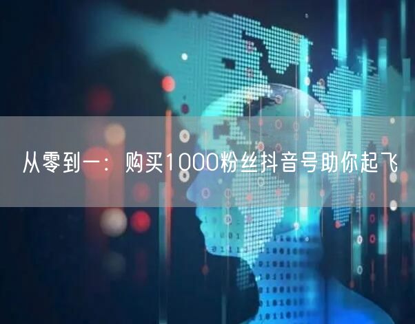 从零到一：购买1000粉丝抖音号助你起飞